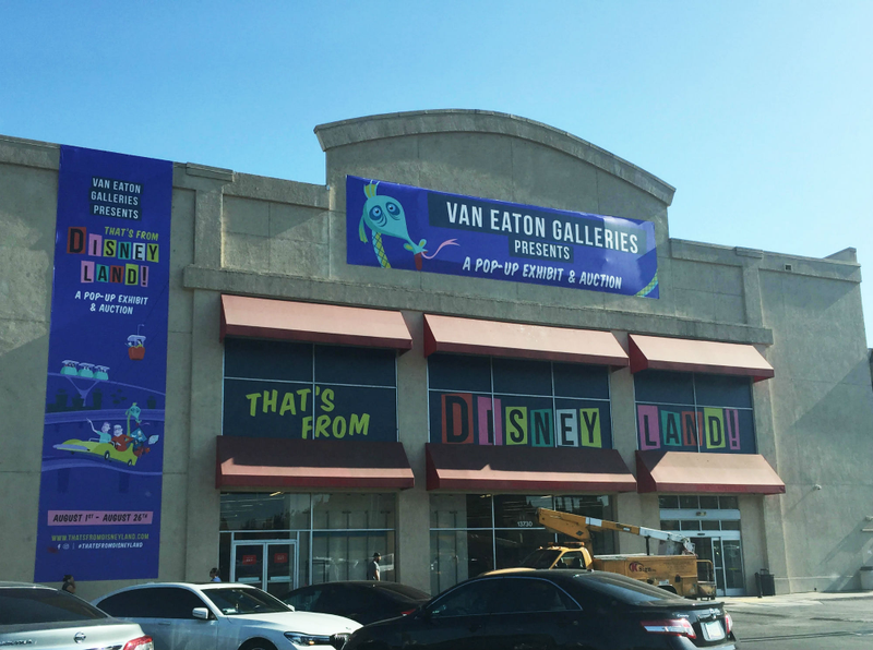 The outside of the “That’s From Disneyland” exhibit in Sherman Oaks.